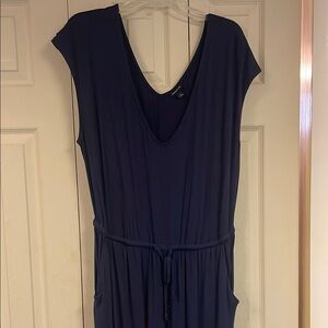 Torrid Deep Blue V-Neck Jumpsuit size 1